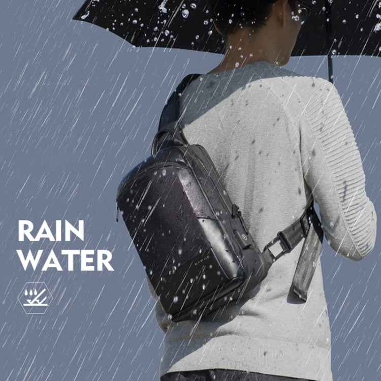 Bange BG-77112 Men Oxford Cloth Waterproof Crossbody Chest Bag with USB Port, Size: 30 x 19 x 13cm
