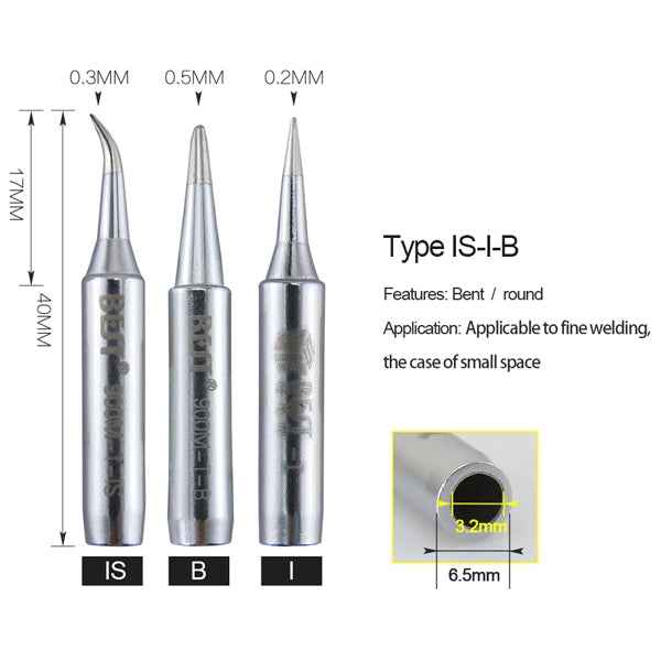 BEST Longevity Series Soldering Tip Welding Contact Head 900M-T-I