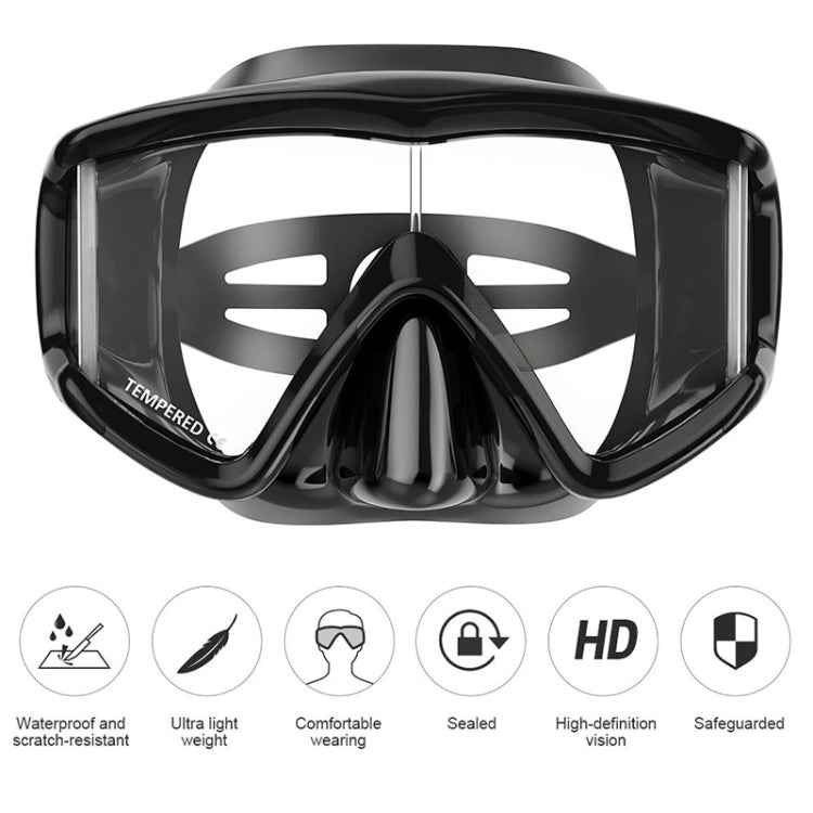 DM600 Silica Gel Diving Mask Swimming Goggles Diving Equipment for Adults