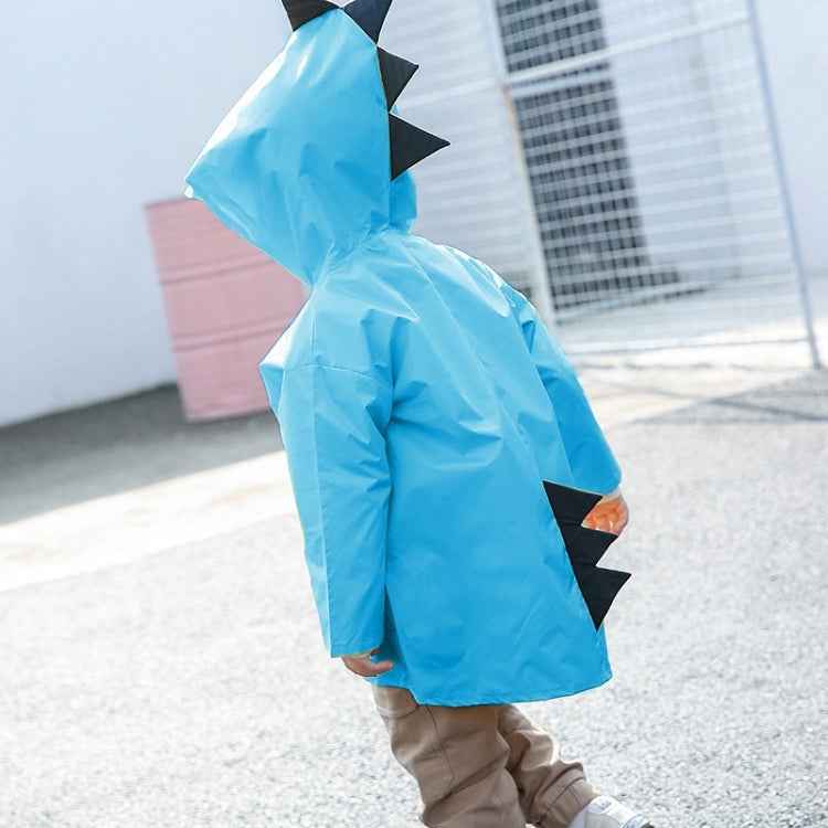 Cartoon Dinosaur Children Fashion Raincoat Size: M