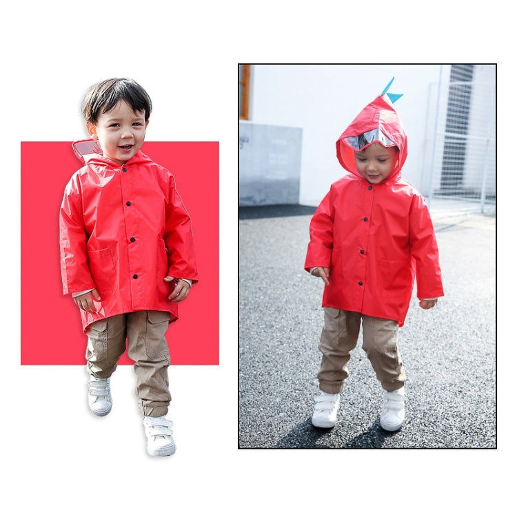 Cartoon Dinosaur Children Fashion Raincoat Size: M, Size: M