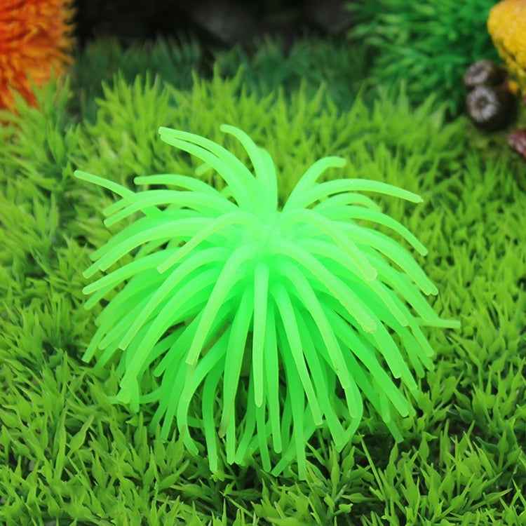 Aquarium Articles Decoration TPR Simulation Sea Urchin Ball Coral, Size: M, Diameter: 10cm