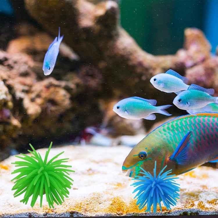 Aquarium Articles Decoration TPR Simulation Sea Urchin Ball Coral, Size: M, Diameter: 10cm