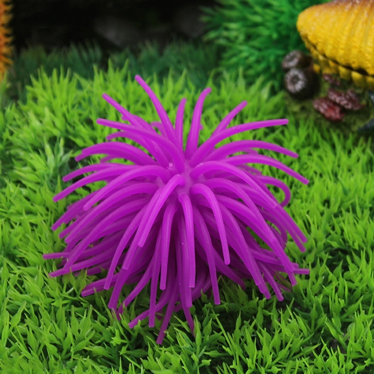 Aquarium Articles Decoration TPR Simulation Sea Urchin Ball Coral, Size: S, Diameter: 7cm, Size: S