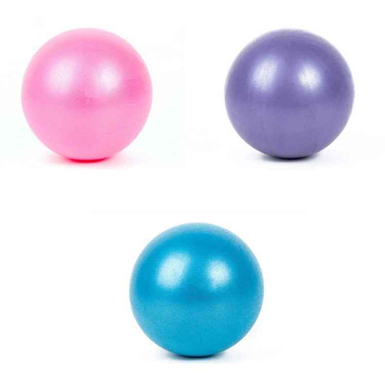 Mini Yoga Pilates Ball Explosion-proof PVC Ball Balanced Fitness Gymnastic Exercise Training with Straw, Diameter: 25cm