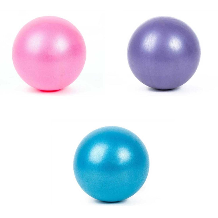 Mini Yoga Pilates Ball Explosion-proof PVC Ball Balanced Fitness Gymnastic Exercise Training with Straw, Diameter: 25cm, 25cm(Blue), 25cm(Purple)