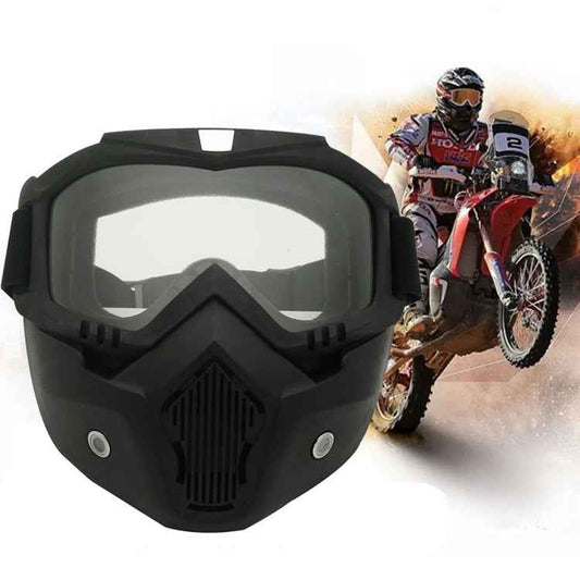 Motorcycle Off-road Helmet Mask Detachable Windproof Goggles Glasses