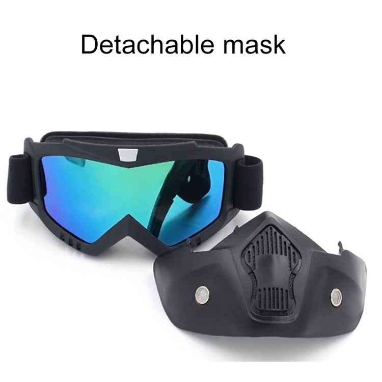 Motorcycle Off-road Helmet Mask Detachable Windproof Goggles Glasses