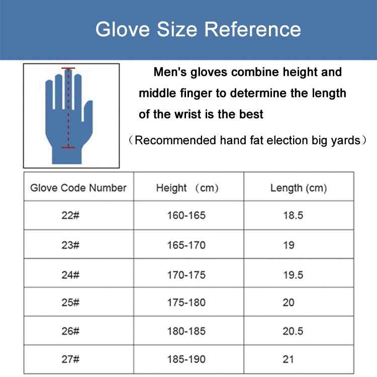 PGM Left Hand Sheepskin Anti-slip Particle Golf Men Gloves, Size: 27#