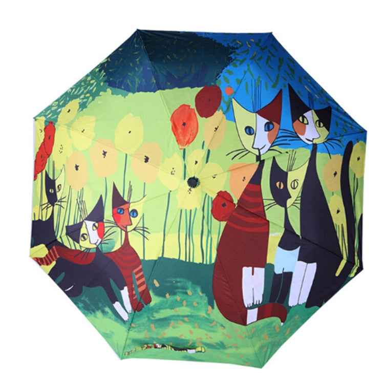 Creative Fresh Style Three Fold Silver Tape Anti Ultraviolet Sunshade Umbrella, OG3876A, OG3876B, OG3876C