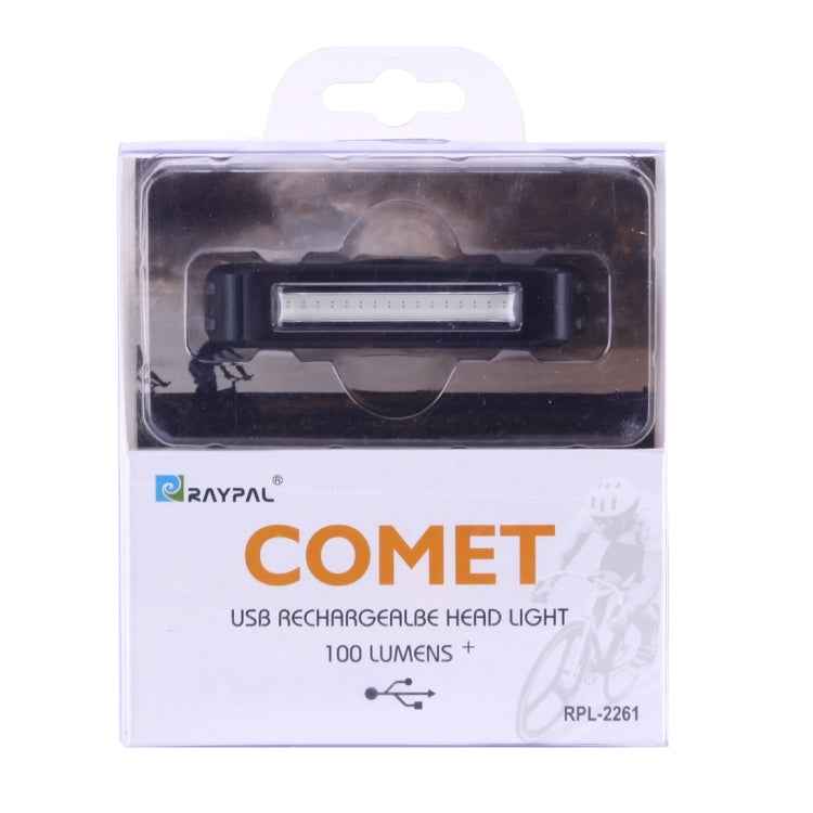 RAYPAL RPL-2261 100LM Red Light COB LED USB Rechargeable 6 Modes Bicycle Rear Light Warning Light with Handlebar Mount