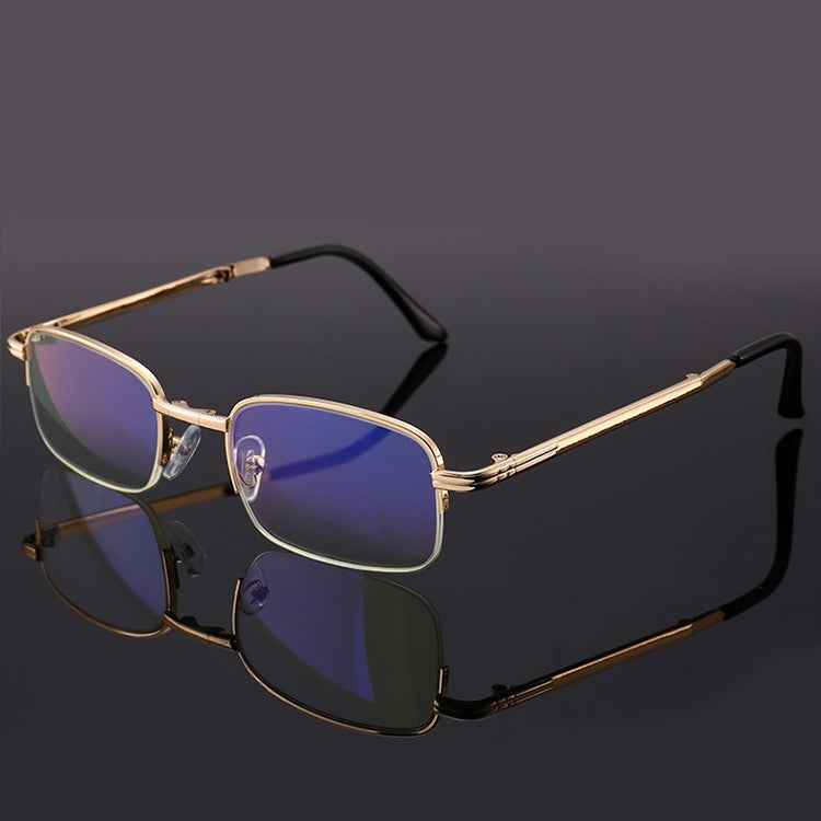 Folding Anti Blue-ray Presbyopic Reading Glasses with Case & Cleaning Cloth, +2.50D
