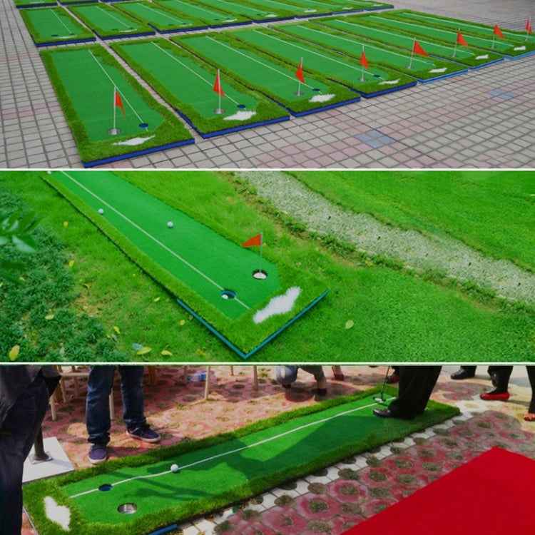 PGM Golf Double Colors Putting Mat Push Rod Trainer, Size: 75x300cm