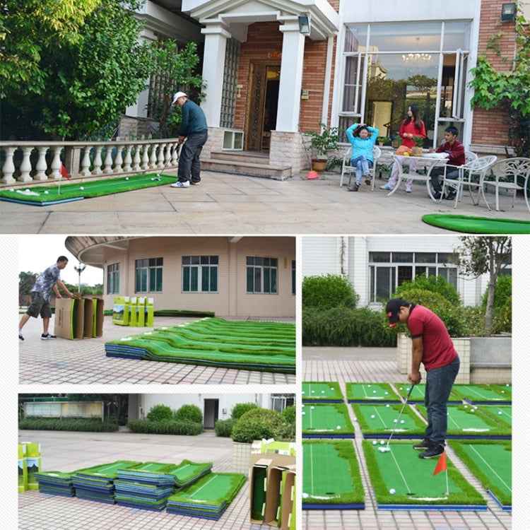 PGM Golf Double Colors Putting Mat Push Rod Trainer, Size: 75x300cm
