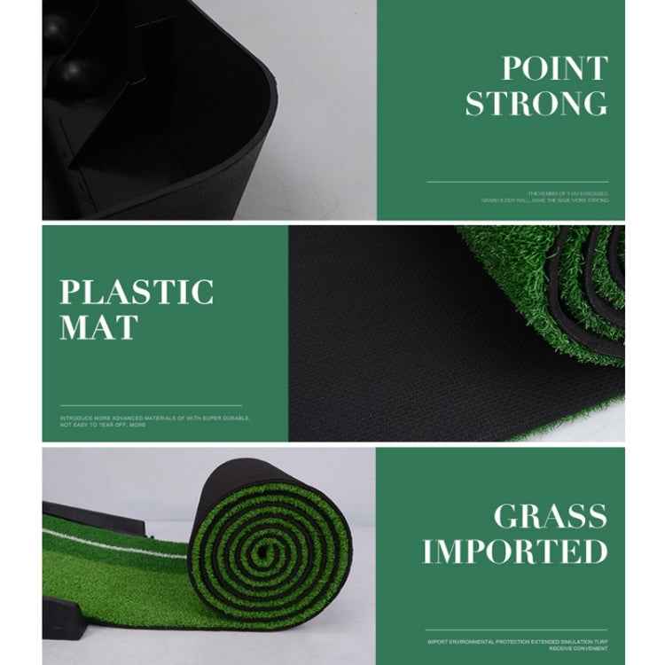 PGM Golf Mini Putting Mat Push Rod Trainer 3m, without Auto Ball Return Fairway
