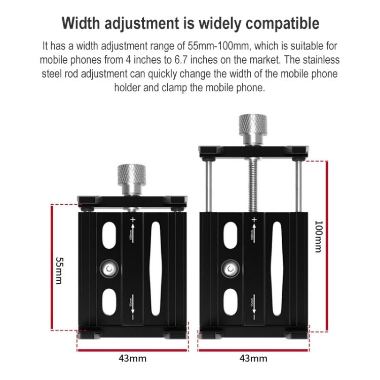 BIKERSAY MP005 Bicycle Aluminum Alloy Mobile Phone Holder Motorcycle Handlebar Bracket, BIKERSAY MP005 Black, BIKERSAY MP005 Red, BIKERSAY MP005 Titanium