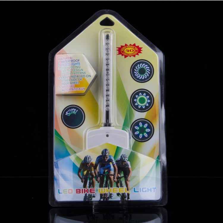 14 LEDs 40 Colorful Patterns Bicycle Wheel Light