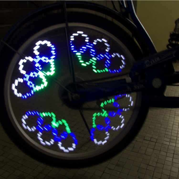 14 LEDs 40 Colorful Patterns Bicycle Wheel Light