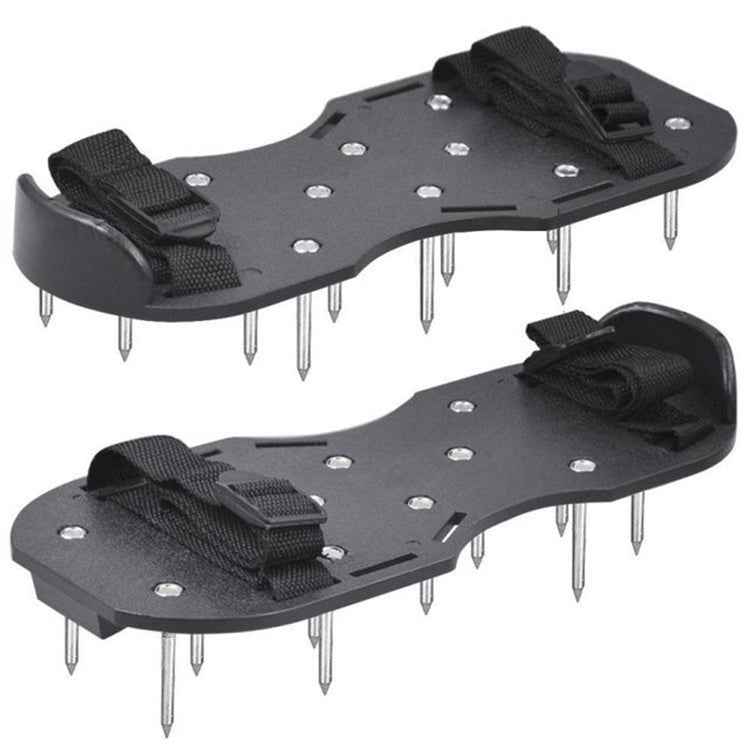 Garden Lawn Garden Tools Grass Ripper Spiked Shoes with 4 Plastic Buckles