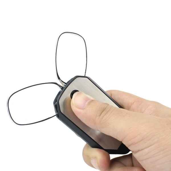 Ultra Thin High-definition Nose Resting Pocket Presbyopic Hypermetropic Reading Glasses, +2.00D