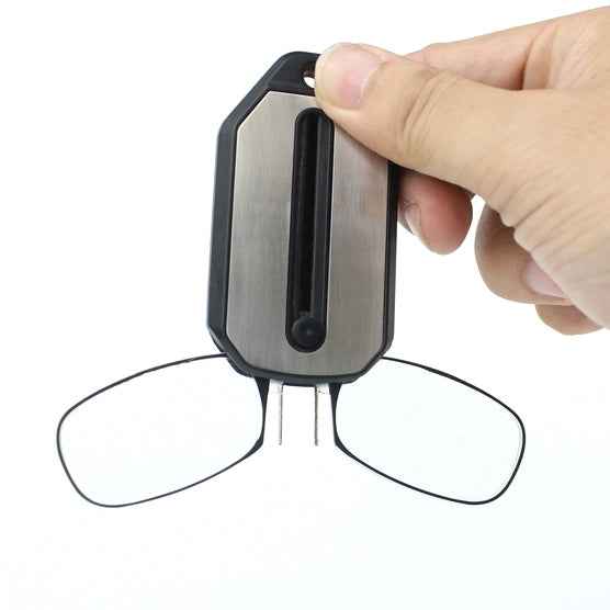 Ultra Thin High-definition Nose Resting Pocket Presbyopic Hypermetropic Reading Glasses, +2.00D