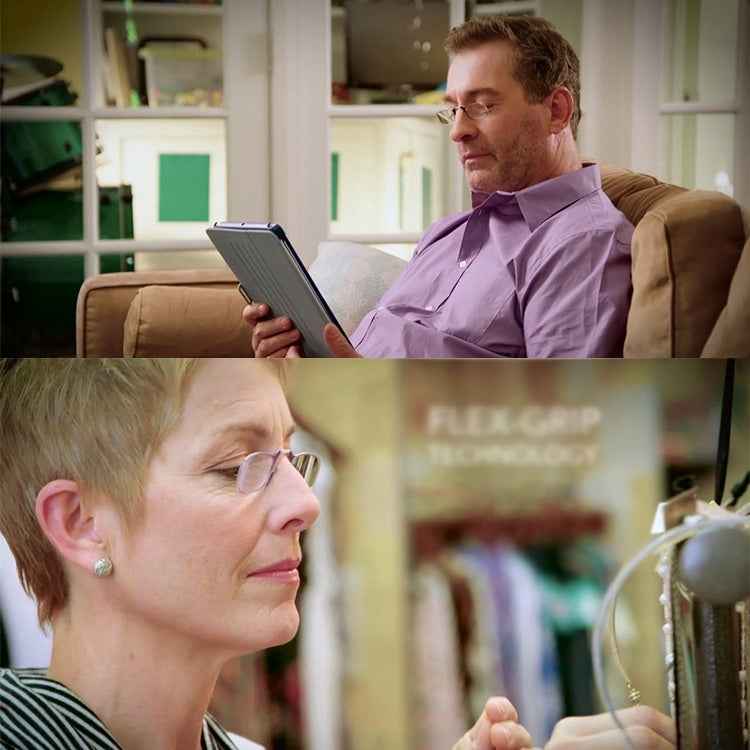 Ultra Thin High-definition Nose Resting Pocket Presbyopic Hypermetropic Reading Glasses, +2.50D, +2.50D