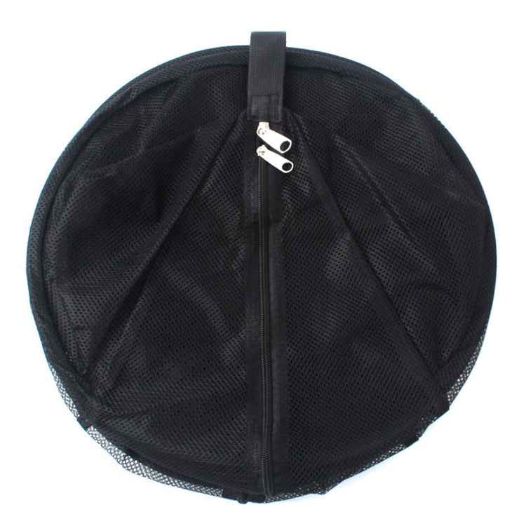 Camping Picnic Folding Tableware Vegetables Fruit Dry Net Hanging Mesh Dish Dryer Rack Shelf(Black)