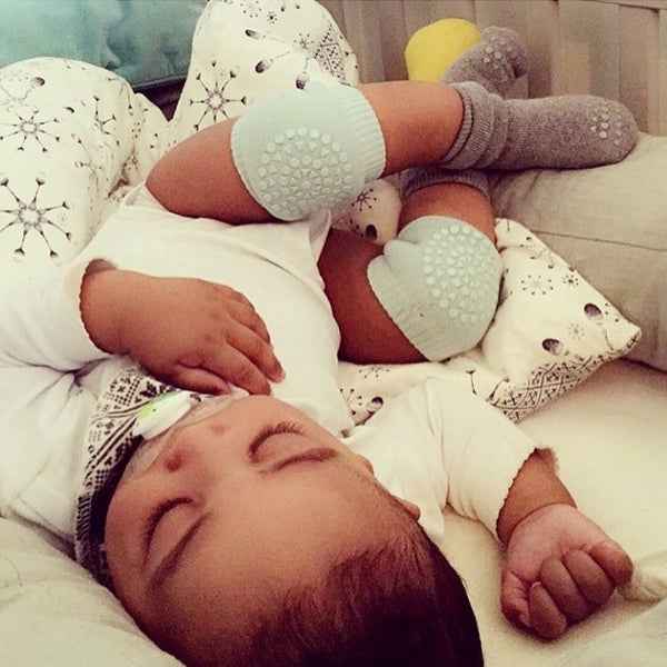 One Pair Anti-slip Children Baby Crawling Walking Knee Guard Elbow Guard Protecting Pads