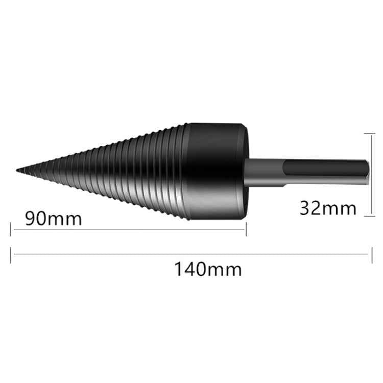 Household Domestic Woodcutter Drill Electric Wooden Split Cone Drill 42mm Square Shank