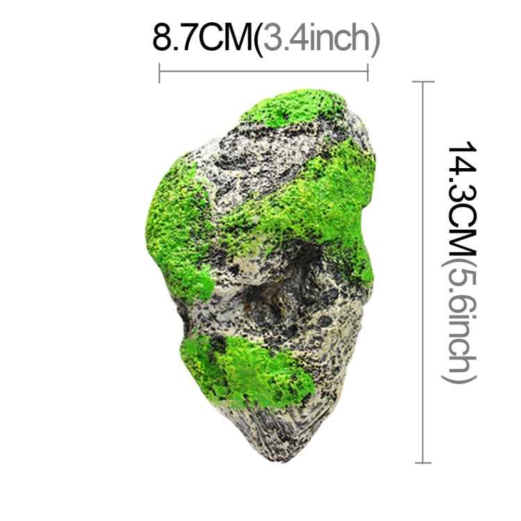 Aquarium Decoration Floating Pumice Suspended Stone Artificial Fish Tank Acuarios Moss Flying Rock Aquatic Ornament Landscape, Middle Size: 8.7 x 14.3cm