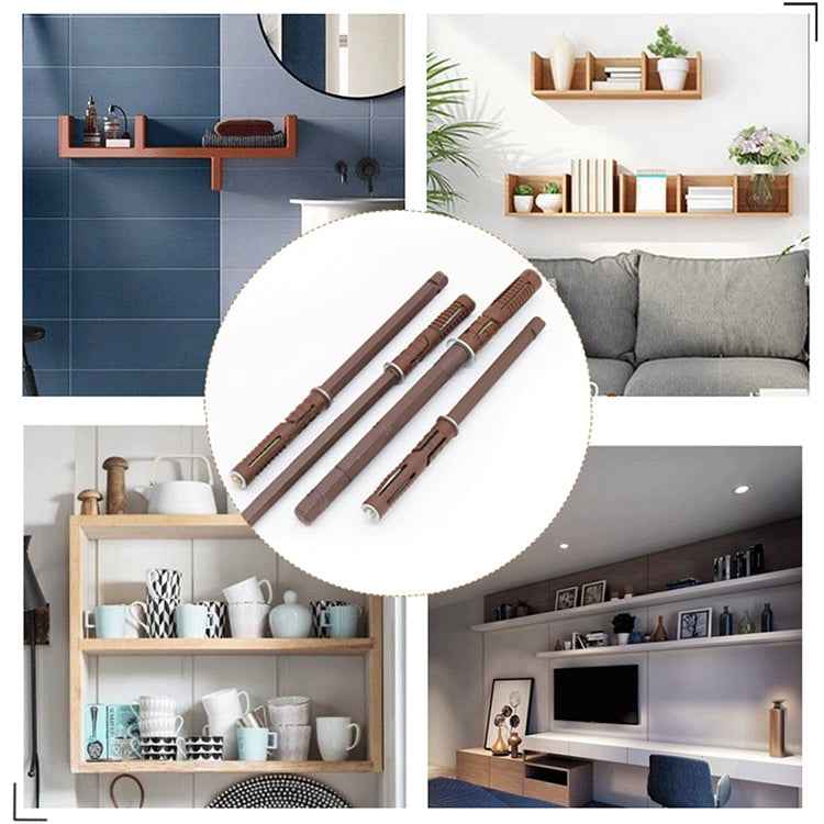 10 PCS Concealed Layer Board Pin Wall Bookshelf Invisible Bulkhead Nail, 10x145mm