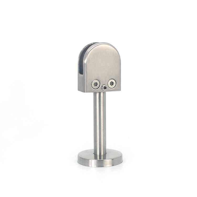 201 Stainless Steel Glass Fish Mouth Support Rod Fixing Clip with 14x80mm Rod, Specification: L