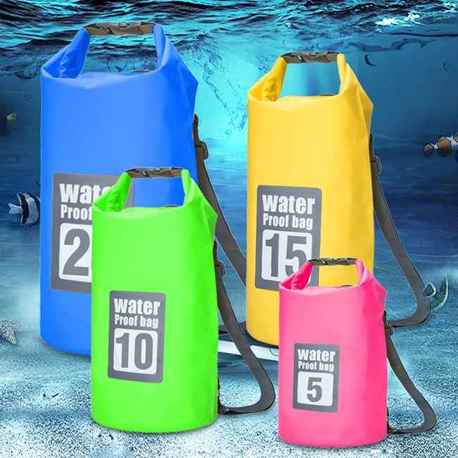 Outdoor Waterproof Dry Dual Shoulder Strap Bag Dry Sack, Capacity: 5L
