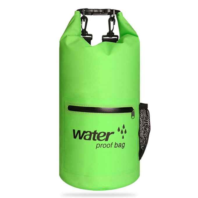 Outdoor Waterproof Dry Dual Shoulder Strap Bag Dry Sack PVC Barrel Bag, Capacity: 20L