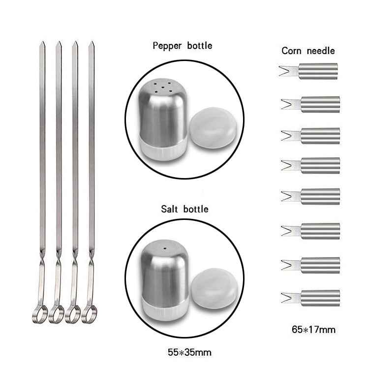 18 in 1 Outdoor Tableware Set Camping Barbecue Tableware Picnic Tool Set