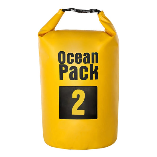 Outdoor Waterproof Bag Dry Sack PVC Barrel Bag, Capacity: 2L, Capacity: 2L (Yellow), Capacity: 2L (Dark Blue), Capacity: 2L (Orange), Capacity: 2L (Green)