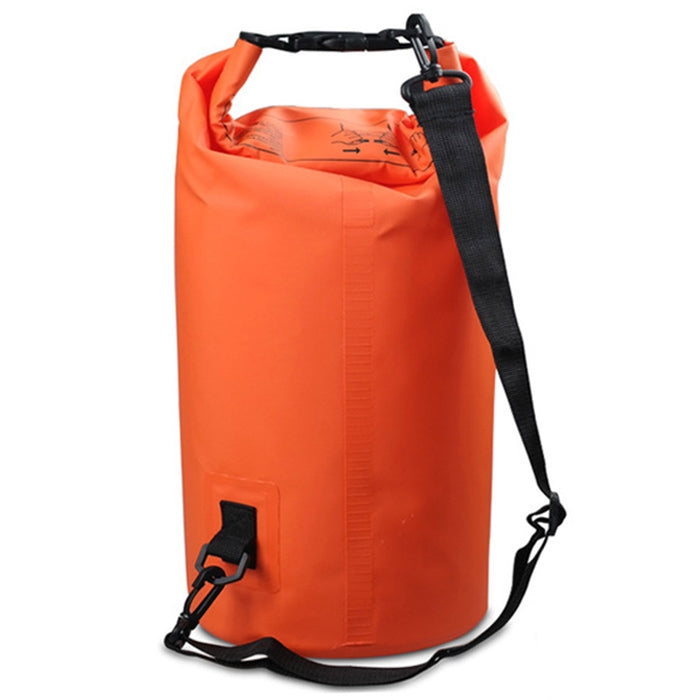 Outdoor Waterproof Single Shoulder Bag Dry Sack PVC Barrel Bag, Capacity: 5L