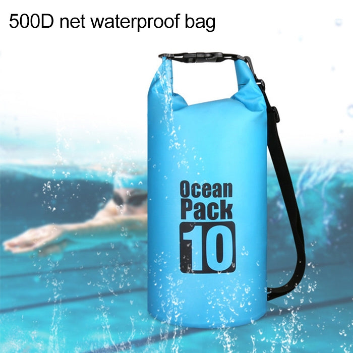 Outdoor Waterproof Single Shoulder Bag Dry Sack PVC Barrel Bag, Capacity: 5L