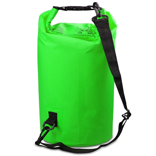 Outdoor Waterproof Single Shoulder Bag Dry Sack PVC Barrel Bag, Capacity: 15L