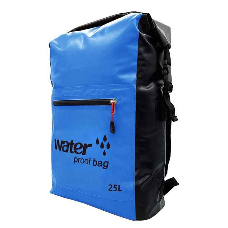 Outdoor Folding Double Shoulder Bag Dry Sack PVC Waterproof  Backpack, Capacity: 25L