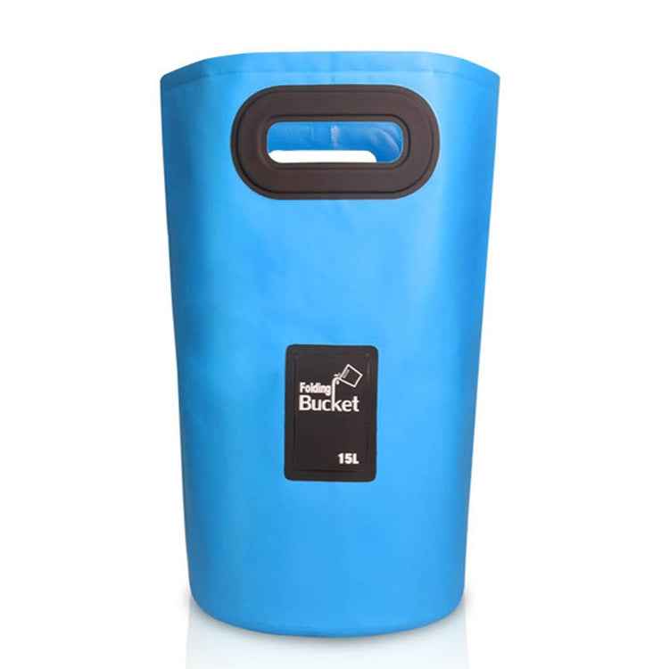 Outdoor Portable Folding Sink PVC Collapsible Bucket, Capacity: 15L