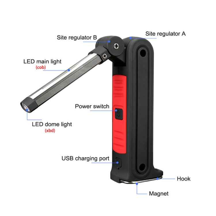 360 Rotation Car Work Maintenance Lamp Inspection Maintenance Light Emergency Charging Lamp