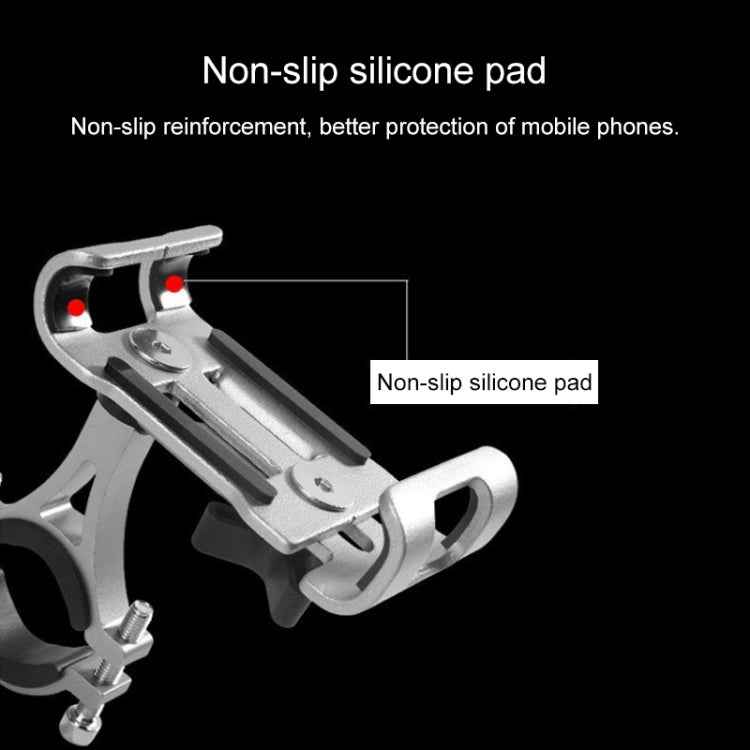 Universal Non-rotatable Aluminum Alloy Fixing Frame Motorcycle Bicycle Mobile Phone Holder