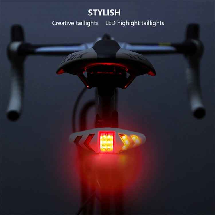 Bicycle Tail Light Intelligent Wireless Remote Control Turn Signal Warning Light