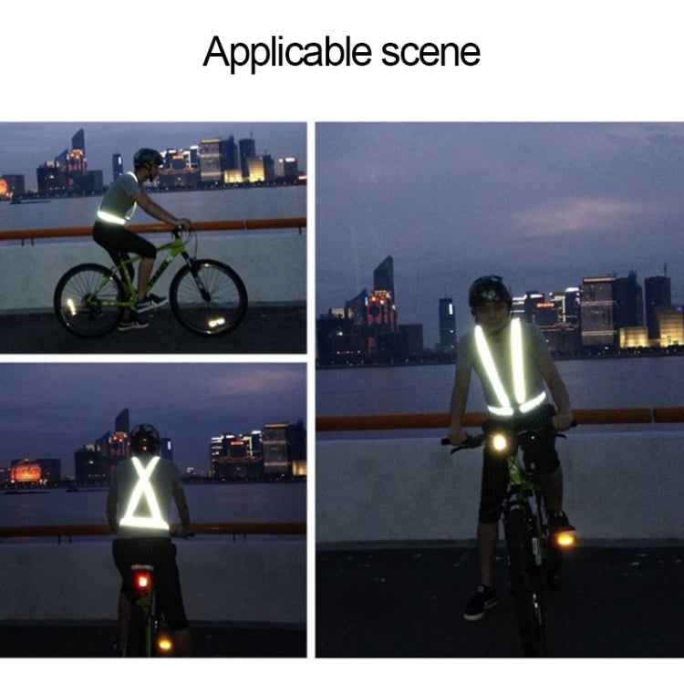 Night Riding Running Reflective Safety Vest (Neon Green)