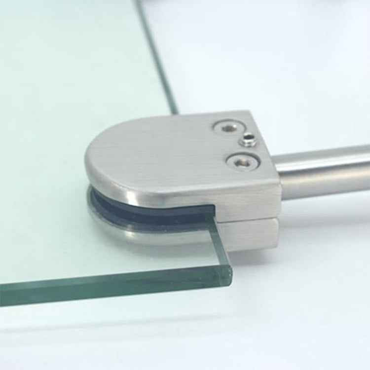 304 Stainless Steel Glass Fish Mouth Support Rod Fixing Clip with 14x60mm Rod, Specification: M