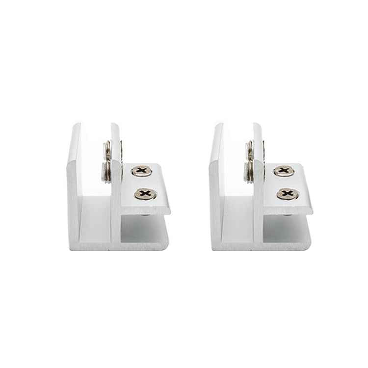 Aluminum Alloy Glass Combination Clamp Cabinet Partition Fixing Clip, 90 degrees Cliped 8-10mm