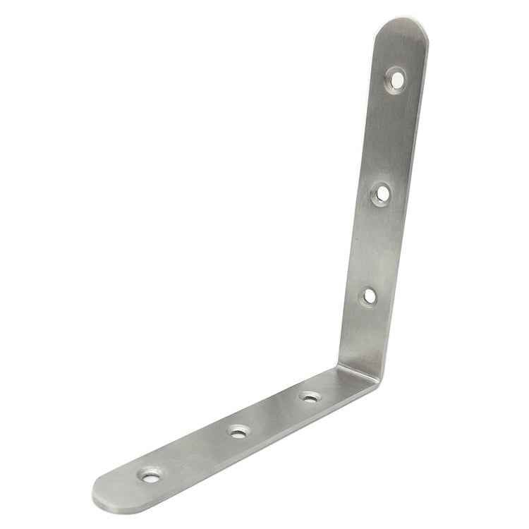 2pcs Stainless Steel 90 Degree Angle Bracket,Corner Brace Joint Bracket Fastener Furniture Cabinet Screens Wall (125mm)