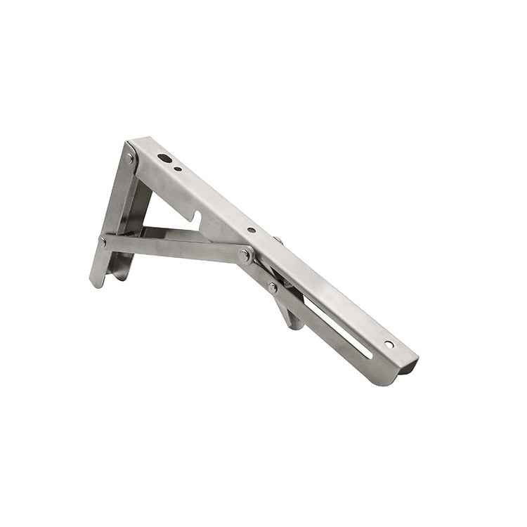 2 PCS 10 inch Billy Wall-mounted Foldable Stainless Steel Spring Storage Shelf for Dining Table