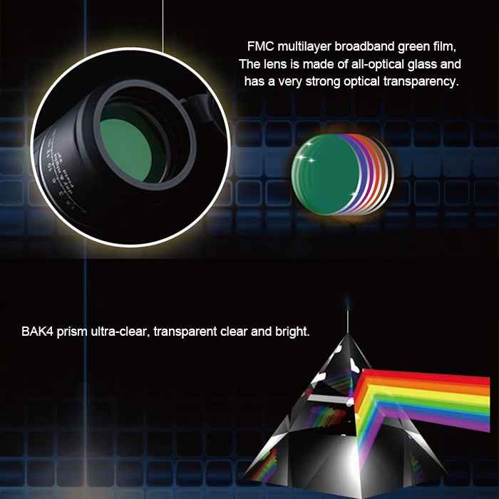 40x60 12X Pocket High Times High Definition Night Vision Focusing Monocular Telescope